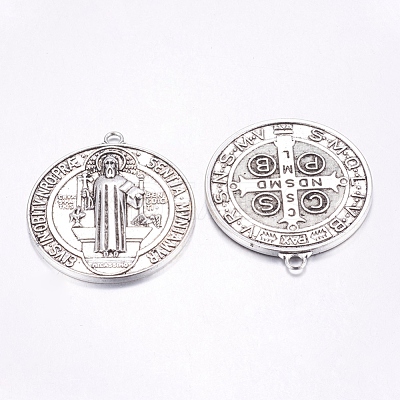 Tibetan Style Alloy Big Pendants X-TIBEP-A17171-AS-FF-1