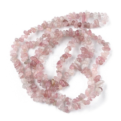 Natural Madagascar Rose Quartz Beads Strands G-G0003-B05-1