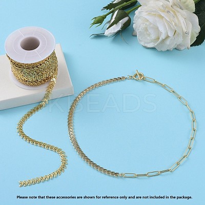 Brass Handmade Cobs Chains CHC-G006-14G-1