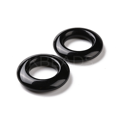 Natural Obsidian Pendants G-F728-02A-1