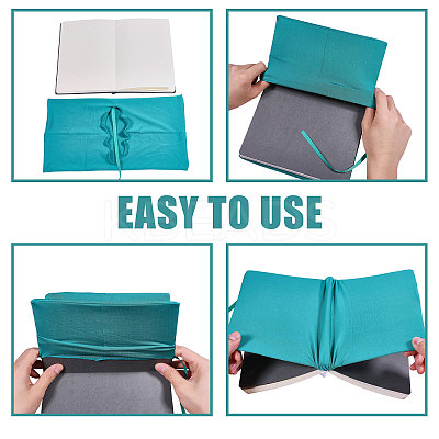 Elastic Cloth Book Cover AJEW-WH0696-009L-1