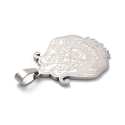 Non-Tarnish 201 Stainless Steel Pendants STAS-C062-04P-1