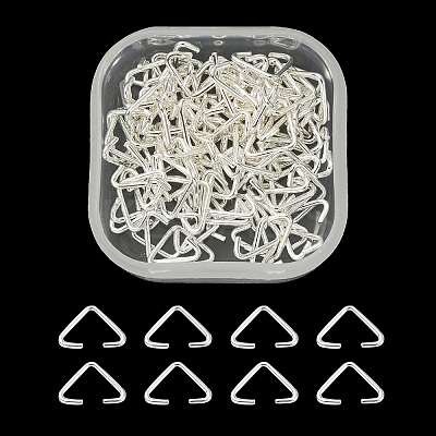 100Pcs Iron Triangle Rings IFIN-YW0001-80-1