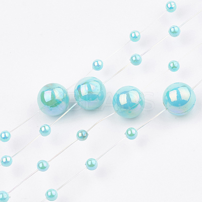 ABS Plastic Imitation Pearl Beaded Trim Garland Strand AJEW-S071-01A-1