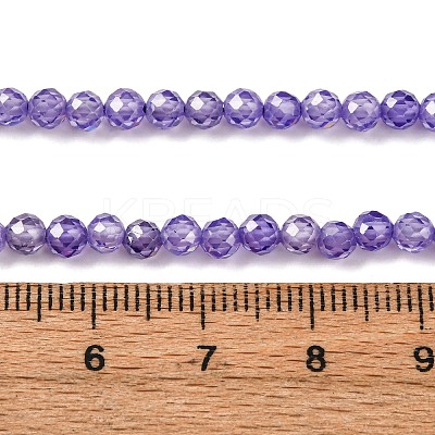 Cubic Zirconia Beads Strands G-G792-47-02C-1
