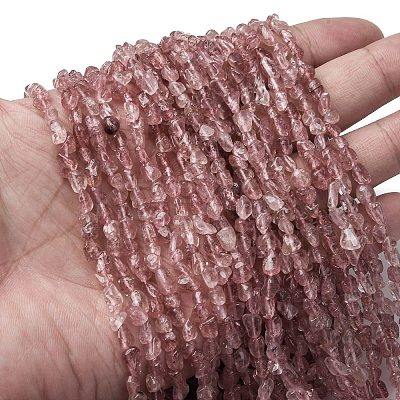 Natural Strawberry Quartz Beads Strands G-I389-A28-1