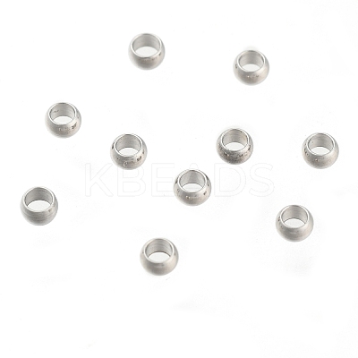 Non-Tarnish 304 Stainless Steel Crimp Beads LS-X-STAS-R065-31-1