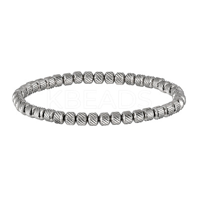 304 Stainless Steel Stretch Bracelets for Women Men WGB27EC-04-1