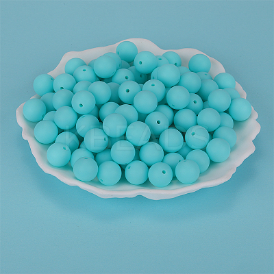 Round Silicone Focal Beads SI-JX0046A-82-1