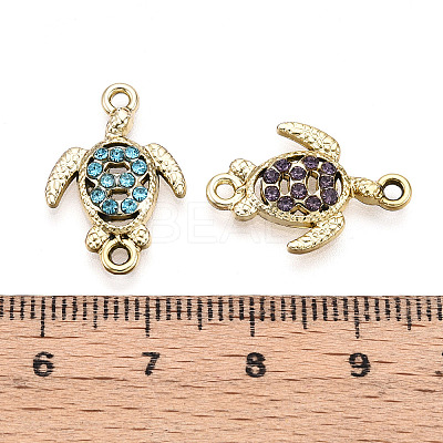 Alloy Rhinestone Connector Charms ALRI-T011-02-1