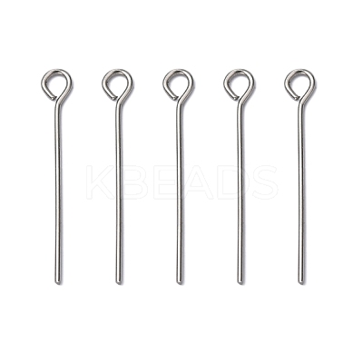 Non-Tarnish 304 Stainless Steel Eye Pin X-STAS-R045-25mm-1