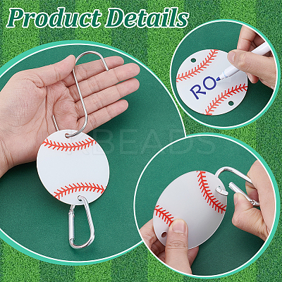 8Pcs Acrylic Sport Ball Connector Charms DIY-NB0014-46A-1