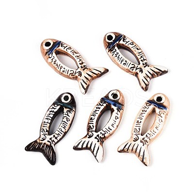Handmade Porcelain Big Pendants PORC-T133-40-1