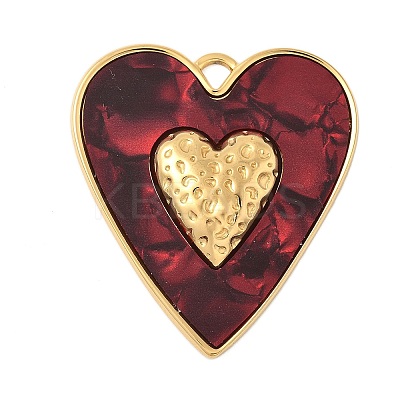Opaque Acrylic Pendants STAS-P404-12G-03-1