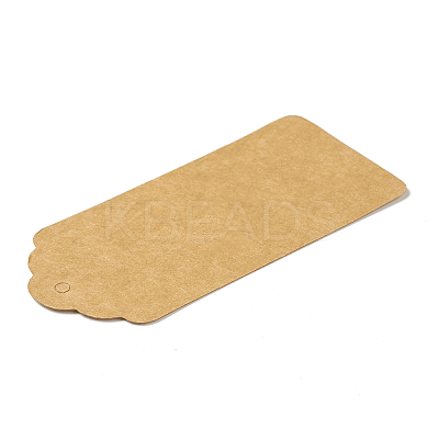 100Pcs Kraft Paper Flower Head Gift Tags CDIS-B001-01A-1