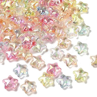 UV Plating Transparent Acrylic Beads MACR-L007-01A-1