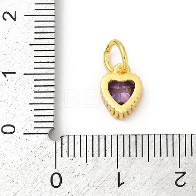 Brass Micro Pave Cubic Zirconia Pendants KK-H204-01G-03-1