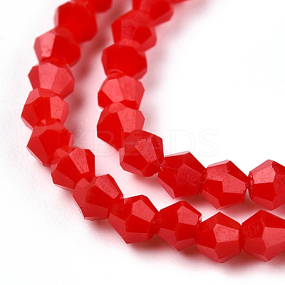 Opaque Solid Color Imitation Jade Glass Beads Strands EGLA-A039-P2mm-D02-1