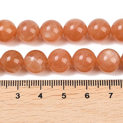 Natural Sunstone Beads Strands G-G342-A04-10.5mm-1