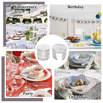 Metallic Paper Napkin Rings AJEW-WH0270-56A-1