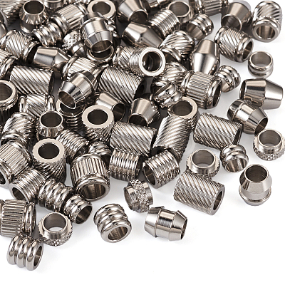 90Pcs 9 Styles 201 Stainless Steel European Beads STAS-TA0001-99-1