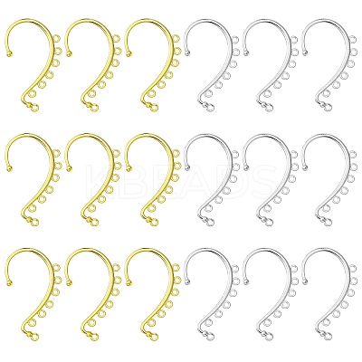 20Pcs 2 Colors Alloy Ear Cuff Findings PALLOY-CJ0002-62-1