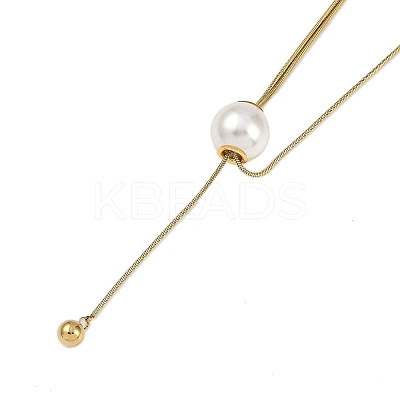 Ion Plating(IP) 304 Stainless Steel Snake Chain Necklaces NJEW-D080-05G-1