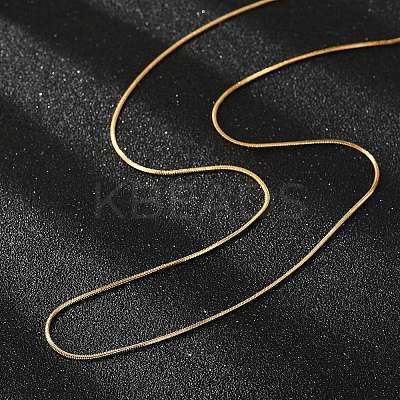 PVD Vacuum Plating 304 Stainless Steel Snake Chains Necklaces NJEW-O058-24G-1