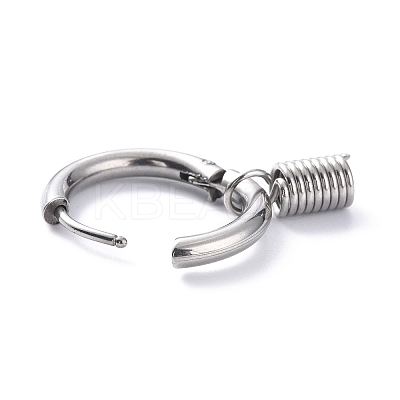 Non-Tarnish 304 Stainless Steel Hoop Earrings STAS-B030-03C-1