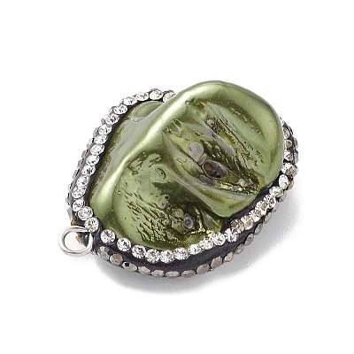 Natural Freshwater Shell Pendants SHEL-F005-08B-1