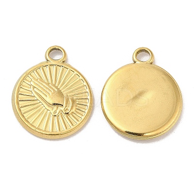 Ion Plating(IP) 304 Stainless Steel Pendants STAS-L020-006G-1