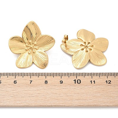 Non-Tarnish 304 Stainless Steel Stud Earrings X-STAS-L024-004G-02-1