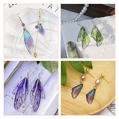 20Pcs 10 Styles Transparent Resin Big Pendants RESI-TA0003-25C-1