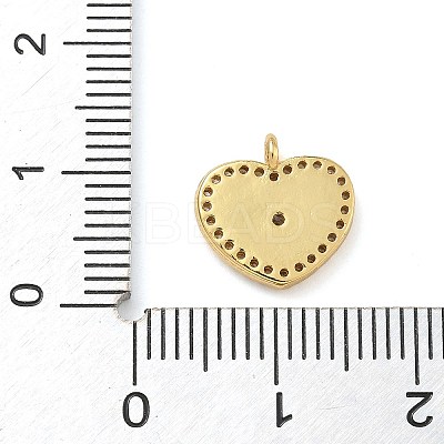Rack Plating Brass Micro Pave Clear Cubic Zirconia with Enamel Charms KK-G515-12A-1