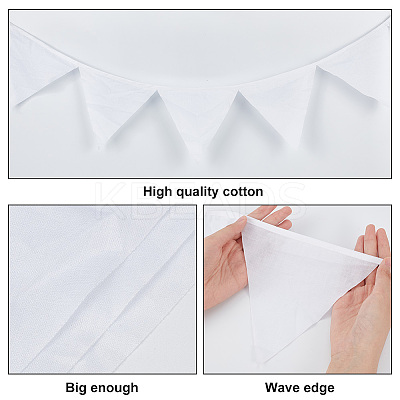 Cotton Pennant Flags Banners FIND-WH0152-226-1