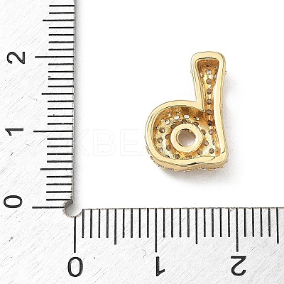 Brass Micro Pave Cubic Zirconia Pendants KK-A300-02G-B-1