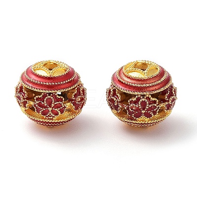 Alloy Enamel Beads ENAM-B001-08L-03-1