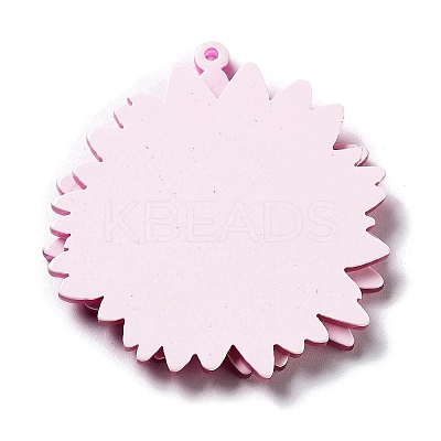 Printed Transparent Acrylic Pendants X-SACR-P029-B02-1