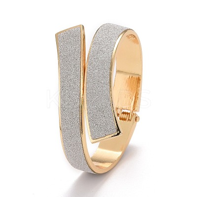 Sparkling Alloy Wrap Cuff Bangle BJEW-K223-09LG-1