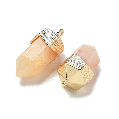 Natural Topaz Jade Faceted Pendants G-G181-03G-01-1