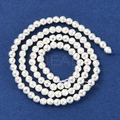 Electroplated Synthetic Non-Magnetic Hematite Beads Strands G-U003-13B-1