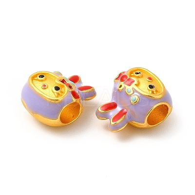 Rack Plating Alloy Enamel European Beads ENAM-M048-11MG-A-1