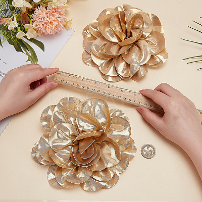 2Pcs Satin Brooches JEWB-FG0001-48A-1