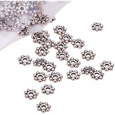 Tibetan Silver Alloy Spacer Beads PALLOY-PH0013-23AS-NR-1