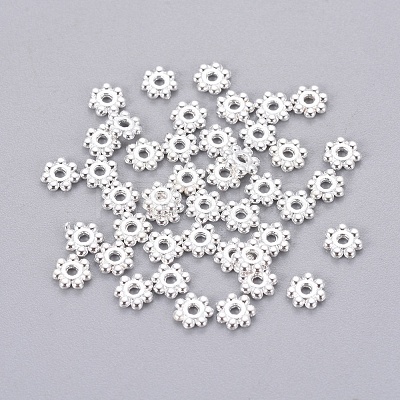 Tibetan Style Alloy Daisy Spacer Beads LS-K08SK022-01S-NR-1