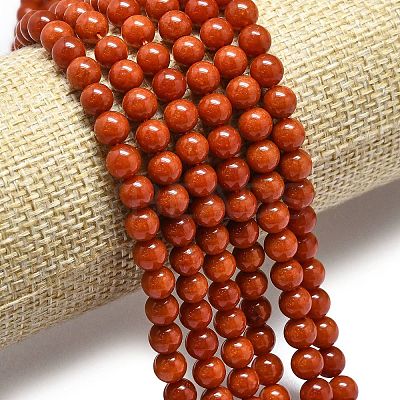 Natural Malaysia Jade Beads Strands G-L645-A01-6mm-08-1