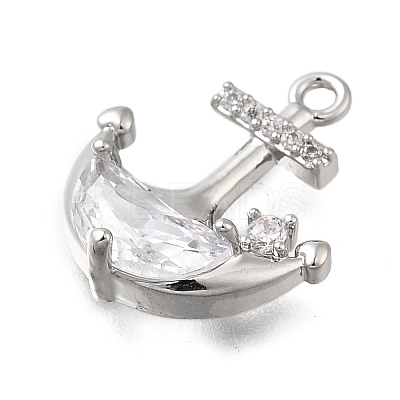 Brass Micro Pave Cubic Zirconia Pendants LS-KK-Q048-09P-1