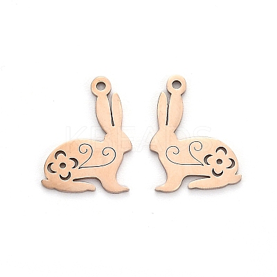 24Pcs 3 Colors 201 Stainless Steel Pendants STAS-UN0020-32-1