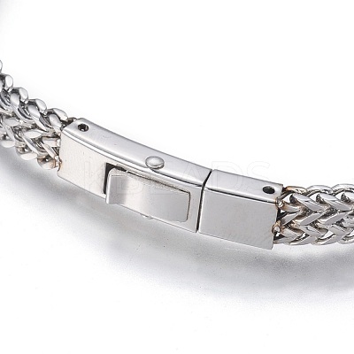 Tarnish Resistant 304 Stainless Steel Mesh Bracelets BJEW-L665-04P-1