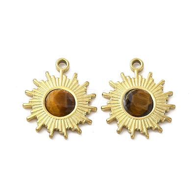 Natural Tiger Eye Pendants STAS-J401-VC605-1